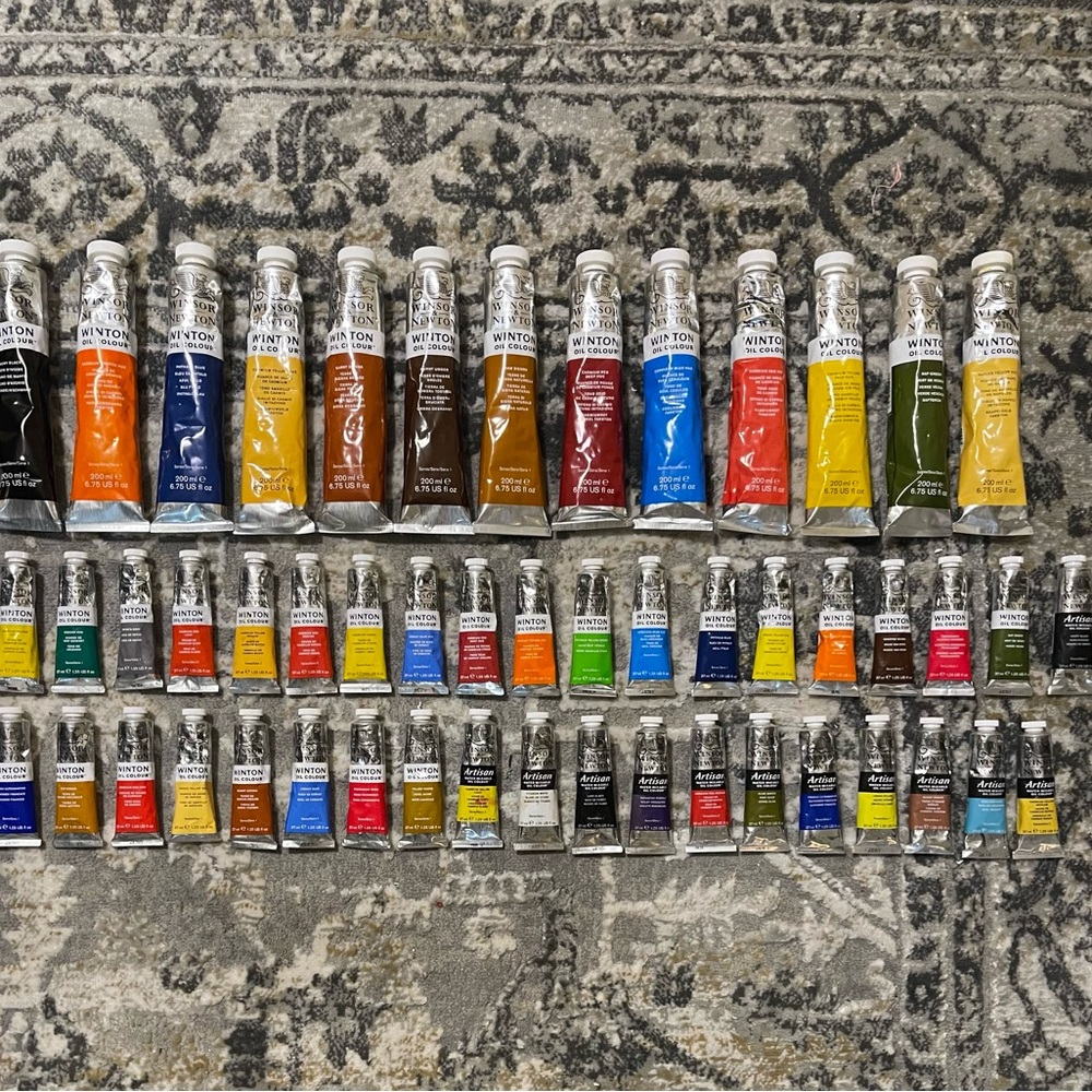 Winsor & Newton: Winton & Artisan Paint Bundle - 6.75floz and 1.25floz Tubes